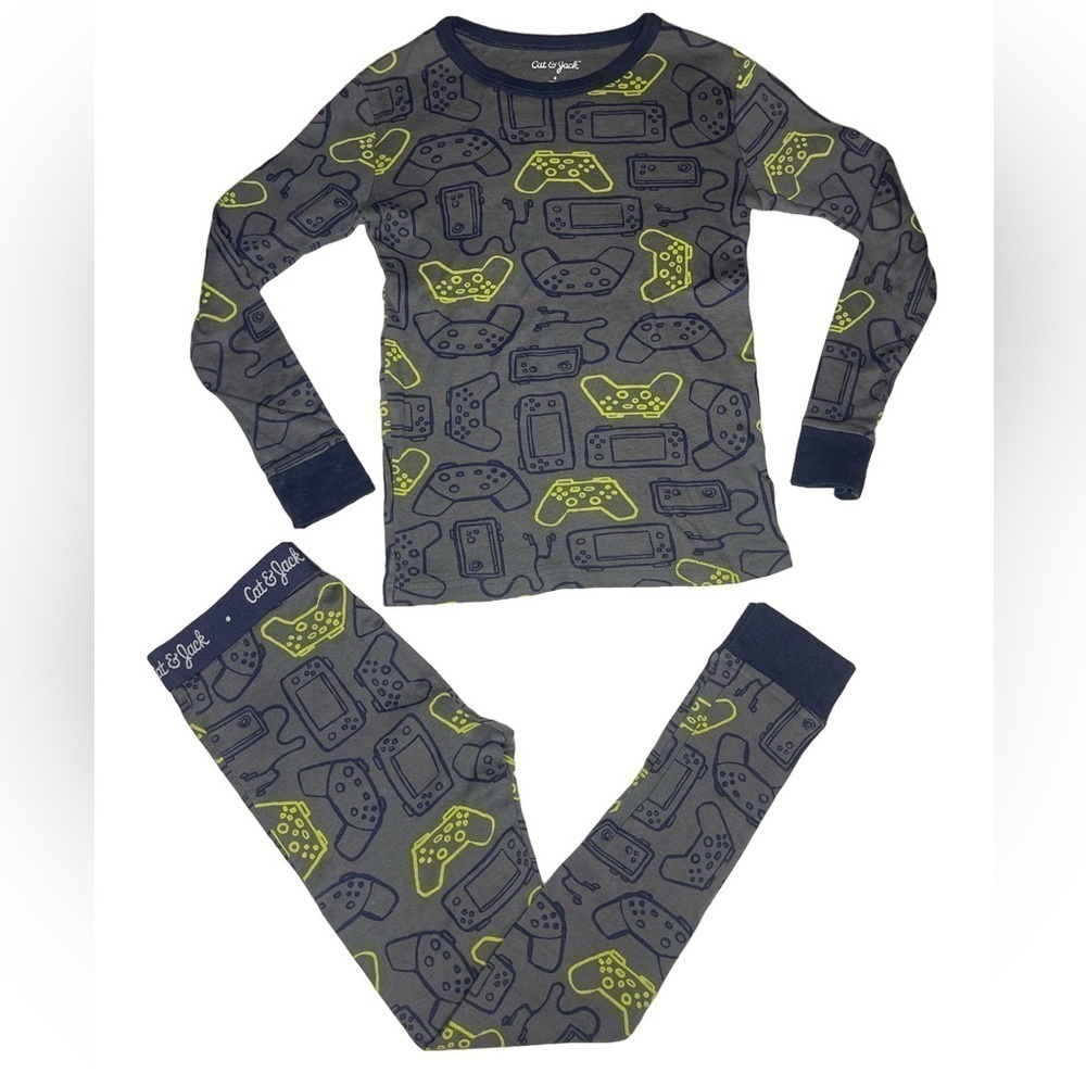 Cat & Jack Gamer Controller Shirt/Pant Set Boy Medium (8)